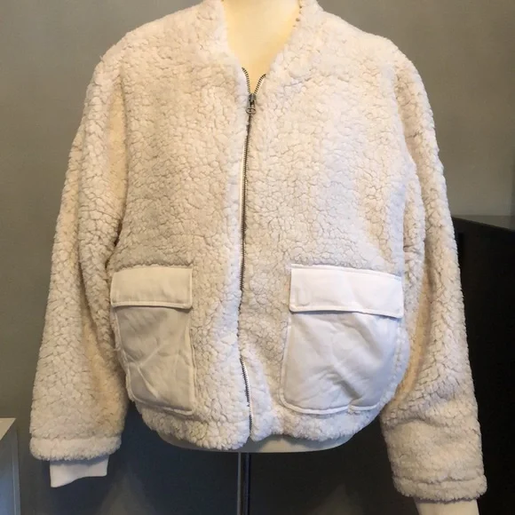 Lucky Brand Utility Teddy Coat - Picture 2 of 12